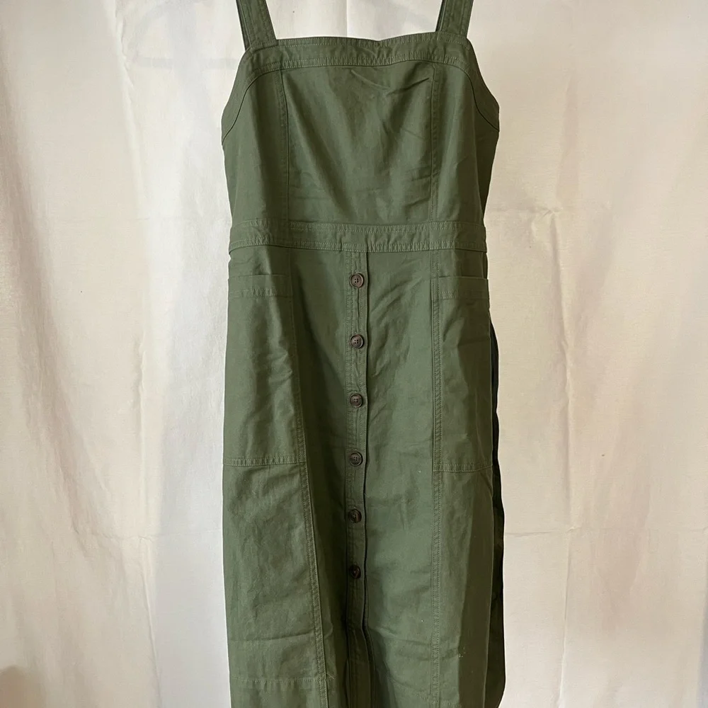 GAP cotton linen apron dress - Picture 3 of 8